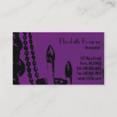 Carte de visite de ~ de charme de lustre (Dos)