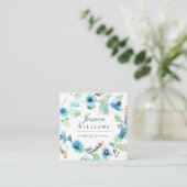 Carte de visite de  de couronnes florales d'aquare (Debout devant)