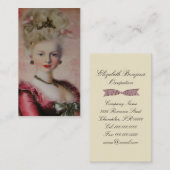 Carte de visite de ~ de la Reine Marie Antoinette (Devant / Derrière)