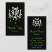 Carte de visite de ~ de lustre de nuit (Devant / Derrière)