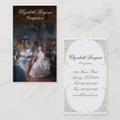 Carte de visite de ~ de mode de Marie Antoinette (Devant / Derrière)