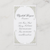 Carte de visite de ~ de mode de Marie Antoinette (Dos)