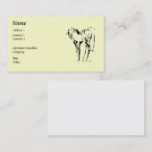 Carte de visite de ~ de "passion" (Devant / Derrière)