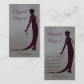 Carte de visite de ~ de plat de mode de Moi (Devant / Derrière)