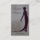 Carte de visite de ~ de plat de mode de Moi (Dos)