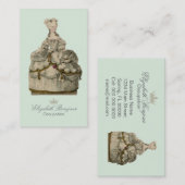 Carte de visite de ~ de robe de Marie Antoinette (Devant / Derrière)