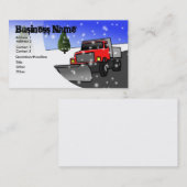 Carte de visite de déblaiement de neige (Devant / Derrière)