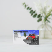 Carte de visite de déblaiement de neige (Debout devant)