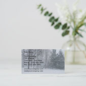 Carte de visite de déblaiement de neige (Debout devant)