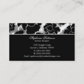 Carte de visite de décadence florale Grunge (Dos)