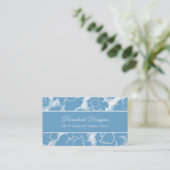 Carte de visite de décadence florale Grunge (Debout devant)