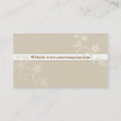 Carte de visite de Deco de fleur (Dos)
