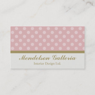 Carte de visite de Deco Dots Pink Design Company