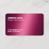 Carte de visite de décollage de la construction (Dos)