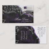 Carte de visite de décorateur intérieur - (Devant / Derrière)