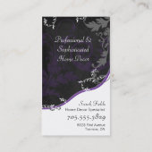 Carte de visite de décorateur intérieur - (Dos)