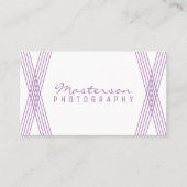 Carte de visite de décoration moderne violet (Devant)