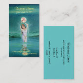 Carte de visite de déesse/Madame celtique de lac (Devant / Derrière)