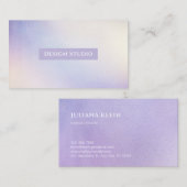 Carte de visite de dégradé holographique (Devant / Derrière)