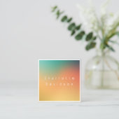 Carte de visite de dégradé minimal (Debout devant)