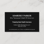 Carte de visite de dégradé minimal (Dos)