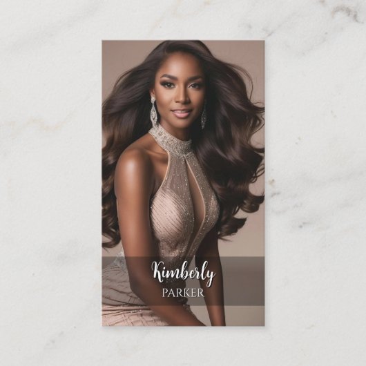 Carte de visite de dégradé minimal (Devant)