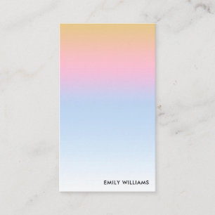 Carte de visite de dégradé Ombre minimal moderne