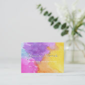 Carte de visite de démarrage aquarelle (Debout devant)