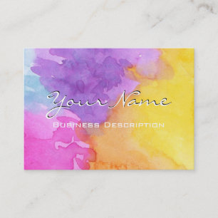 Carte de visite de démarrage aquarelle