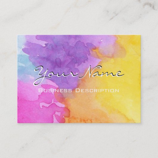 Carte de visite de démarrage aquarelle (Devant)