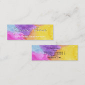 Carte de visite de démarrage aquarelle (Devant / Derrière)