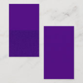 Carte de visite de demi-Parties scintillant violet (Devant / Derrière)