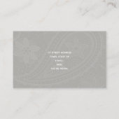 Carte de visite de dentelle Paisley (Dos)