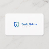 Carte de visite de dentiste avec code QR (Devant)
