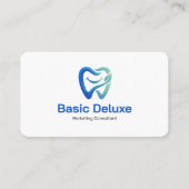 Carte de visite de dentiste avec code QR (Devant)