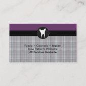 Carte de visite de dentiste de famille - (Dos)