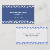 Carte de visite de dentiste de famille - dents (Devant / Derrière)