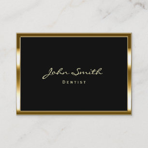 Carte de visite de dentiste de la frontière aurif