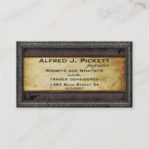Carte de visite de dents de Steampunk de cadre