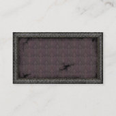 Carte de visite de dents de Steampunk de cadre (Dos)