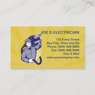 carte de visite de dépanneur de travailleur