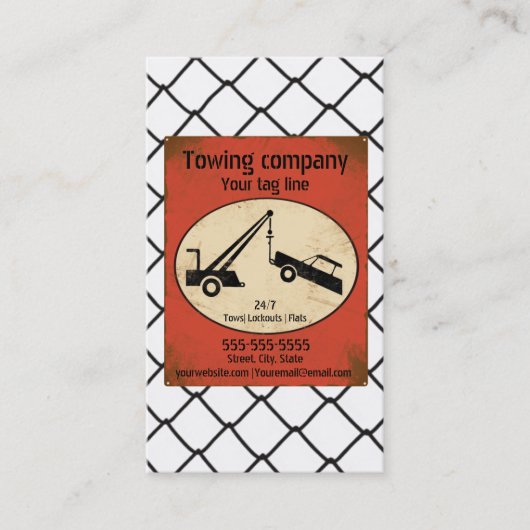 Carte de visite de dépanneuse (Devant)