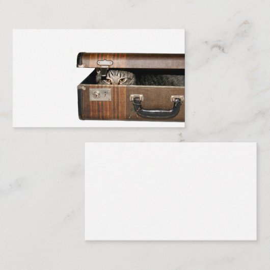 Carte de visite de déplacement de chat (Devant / Derrière)