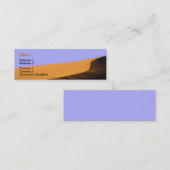 Carte de visite de désert (Devant / Derrière)