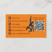 Carte de visite de design africain (Dos)