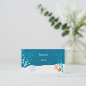 Carte de visite de design aquatique Starfish (Debout devant)