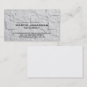 Carte de visite de design de briques de murs ordin (Devant / Derrière)