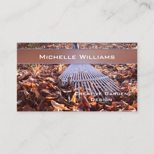 Carte de visite de design de jardin créatif (Devant)