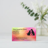 Carte de visite de design de Modèle de compagnie l (Debout devant)