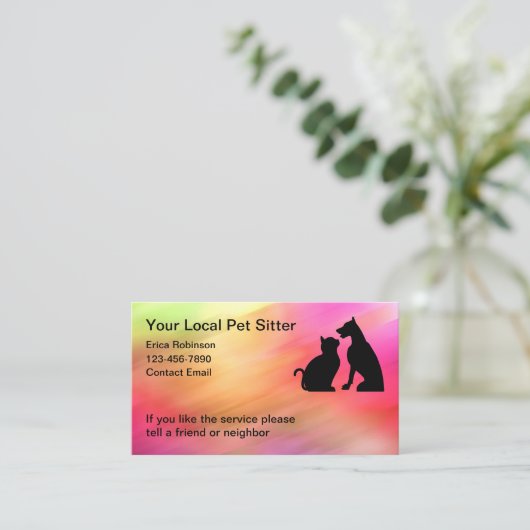 Carte de visite de design de Modèle de compagnie l (Debout devant)